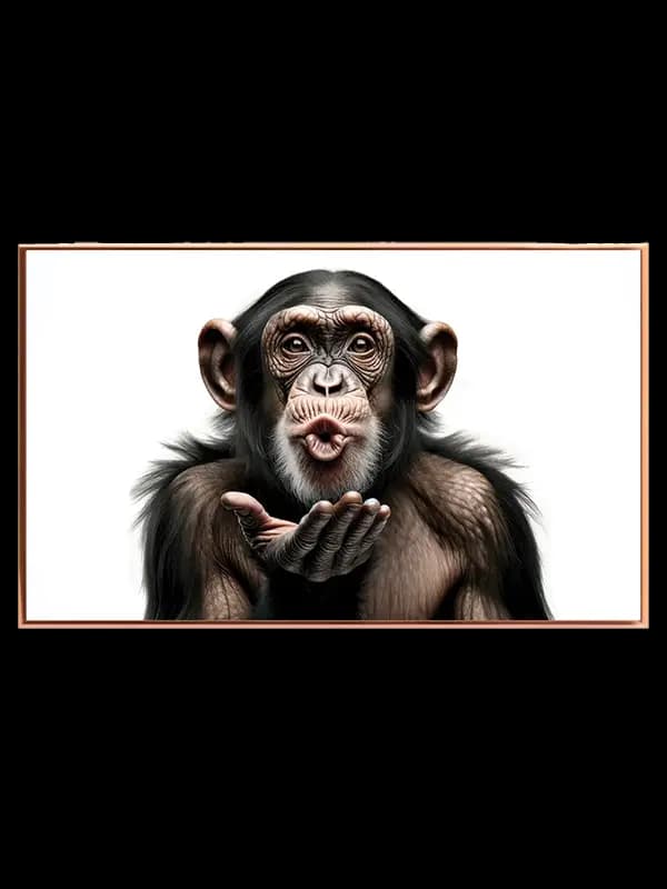 Chimpanzee Blowing Kiss Plakat