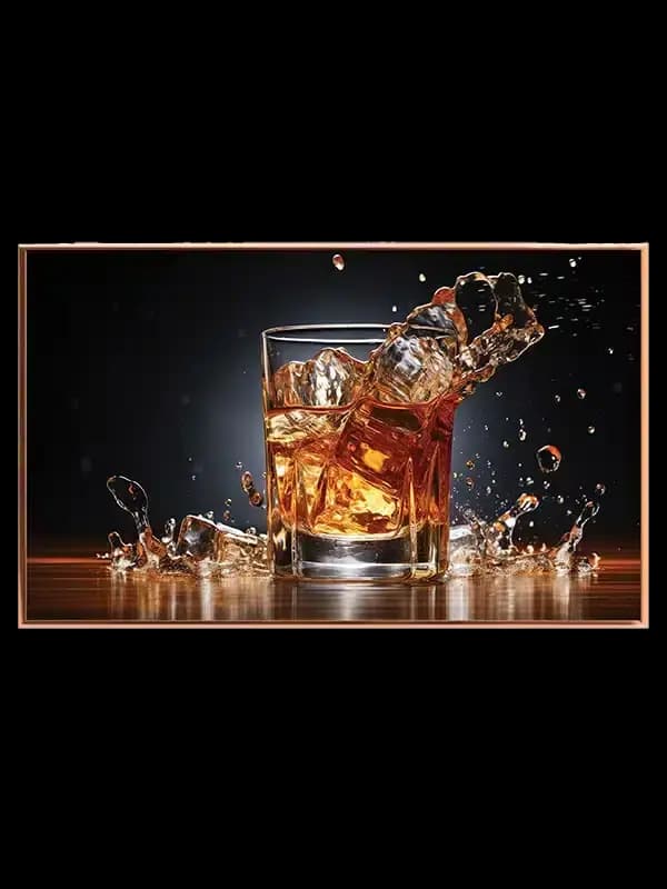 Whisky Med Is Splash Plakat