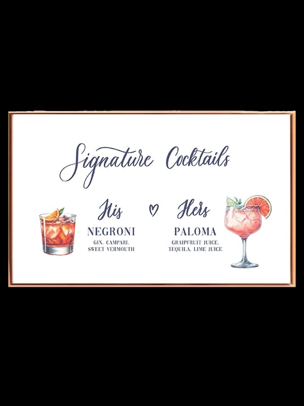 Signature Cocktails Plakat