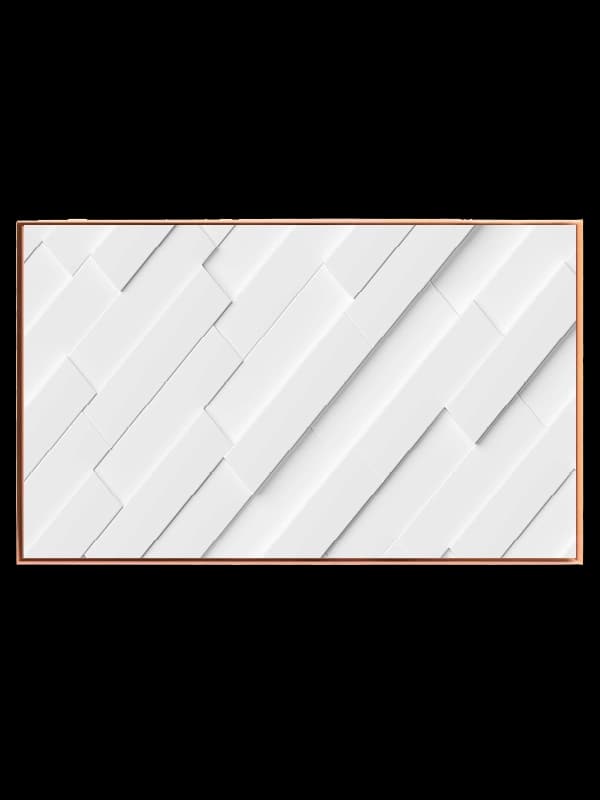 Layered White Geometry Plakat