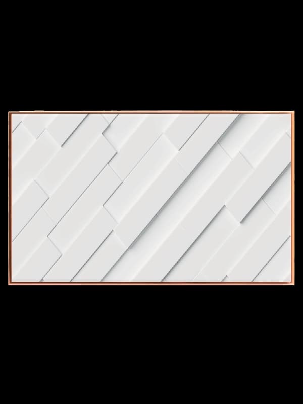 Layered White Geometry Plakat