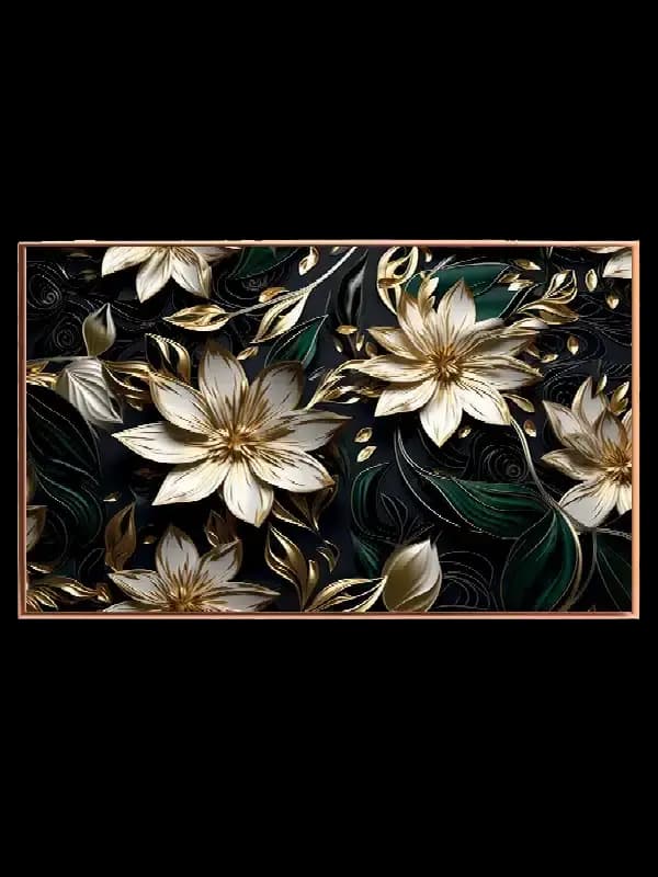 Golden Bloom Harmony Plakat