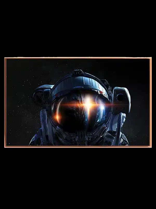 Grafisk Astronaut Hjelm med Stjernelys