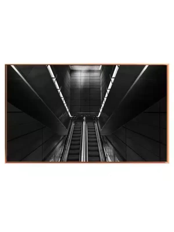Sort Hvid Metrotrappe Billede