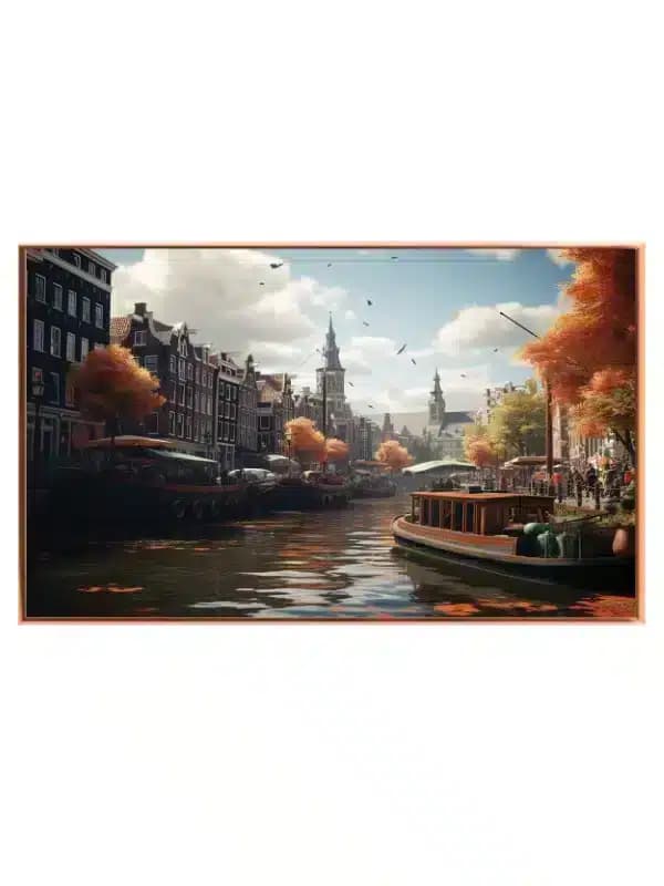 Autumn Canal Scene Copenhagen