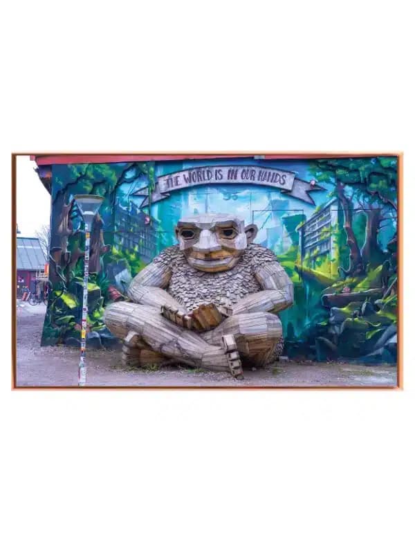 Wooden Sculpture Street Art