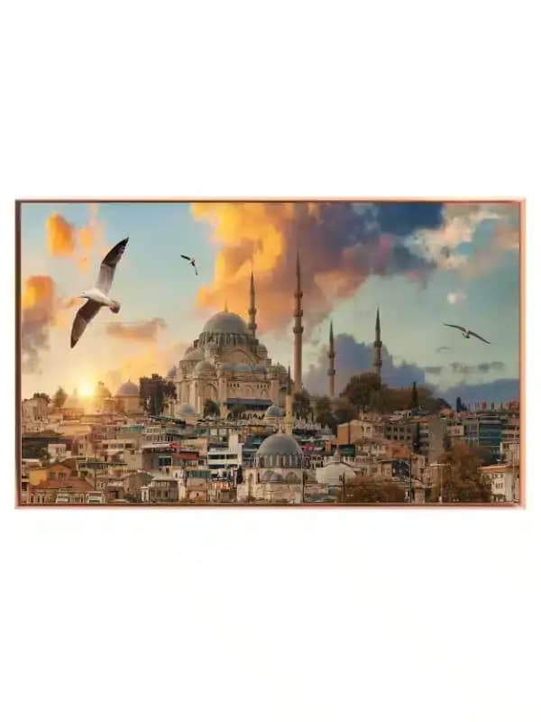 Istanbul Sunset Cityscape Panorama
