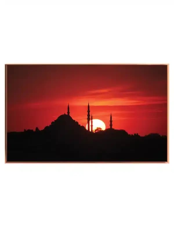 Sunset Over City Silhouette