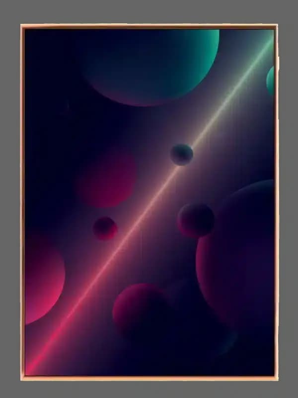 Neon Orbit Glow Plakat