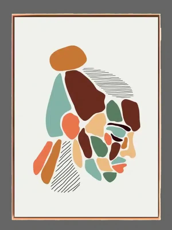 Fragmented Profile Plakat