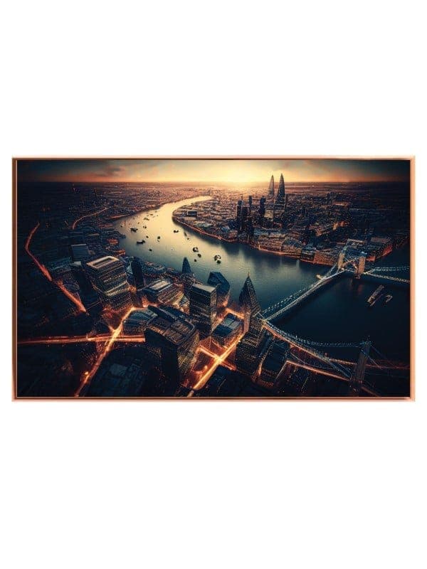 London Aerial Evening View