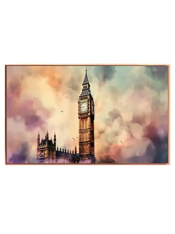 Big Ben Under Colorful Sky