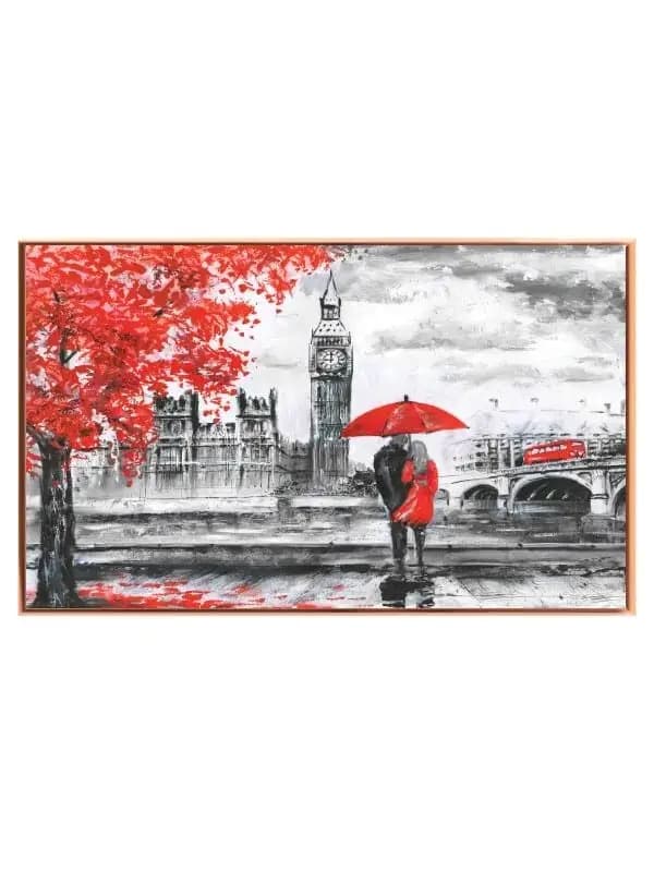 Romantic London Rain Scene