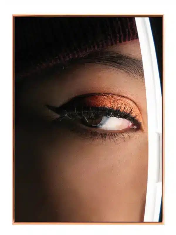 Nærbillede af Øje med Eyeliner