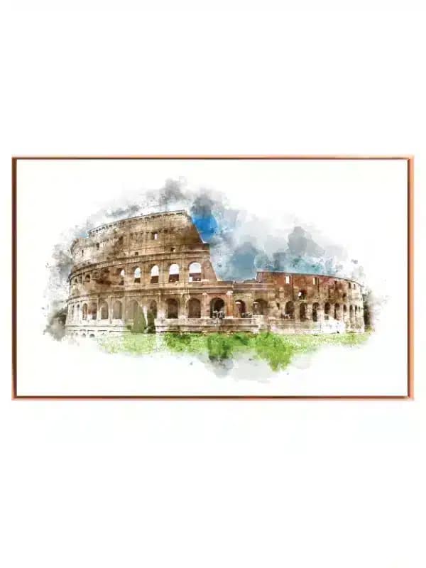 Watercolor Illustration Of Colosseum