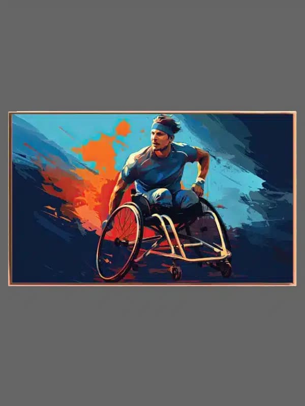 Dynamisk Rullestolsracer i Fart
