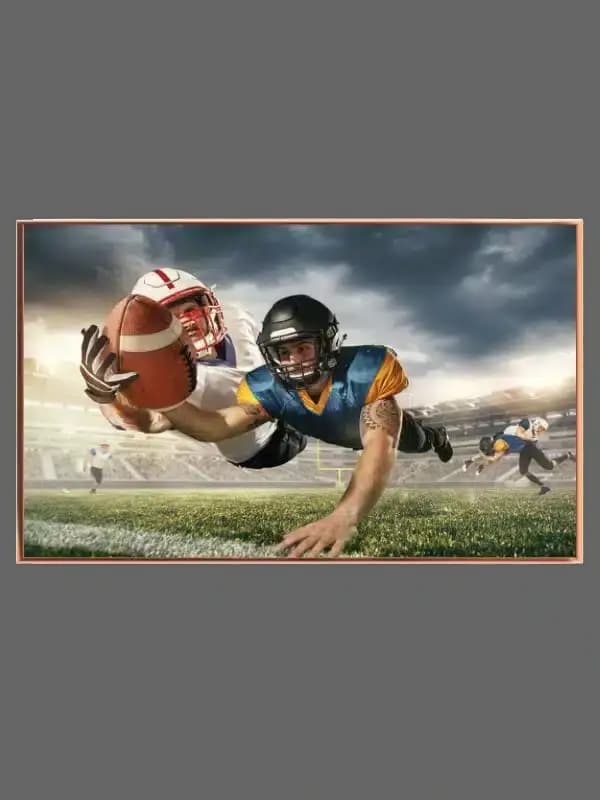 Dramatisk Touchdown i Solnedgang