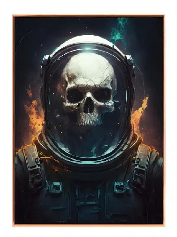 Astronautkranie i Mørkt Rum