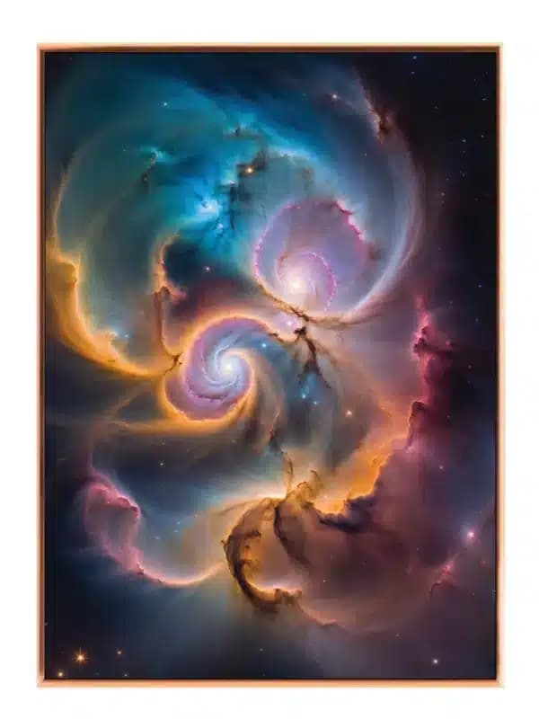 Grafisk Kosmisk Spiral Tågeglød