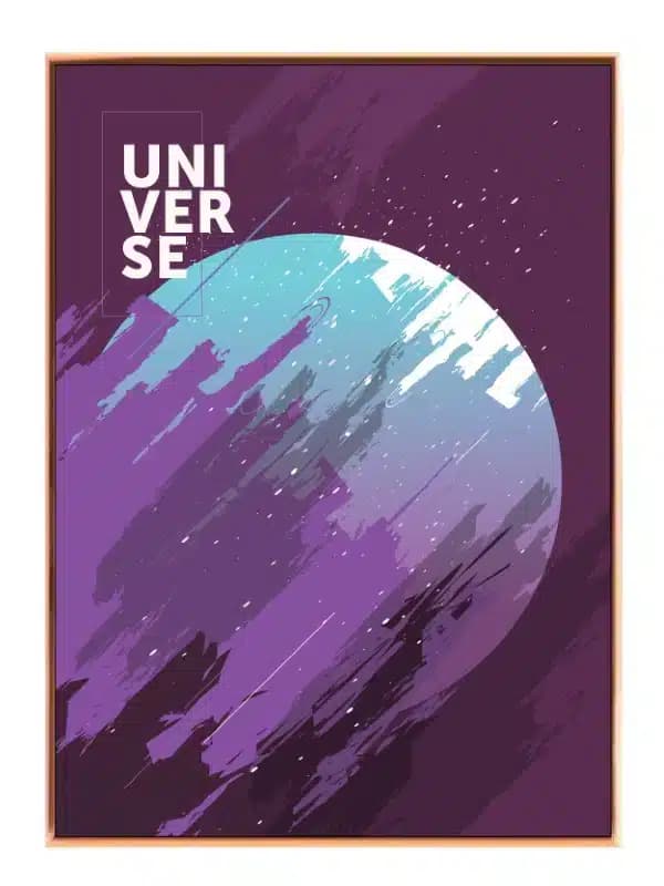 Univers Plakat med Planet