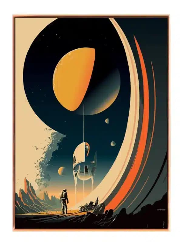 Grafisk Astronaut ved Ringplanet