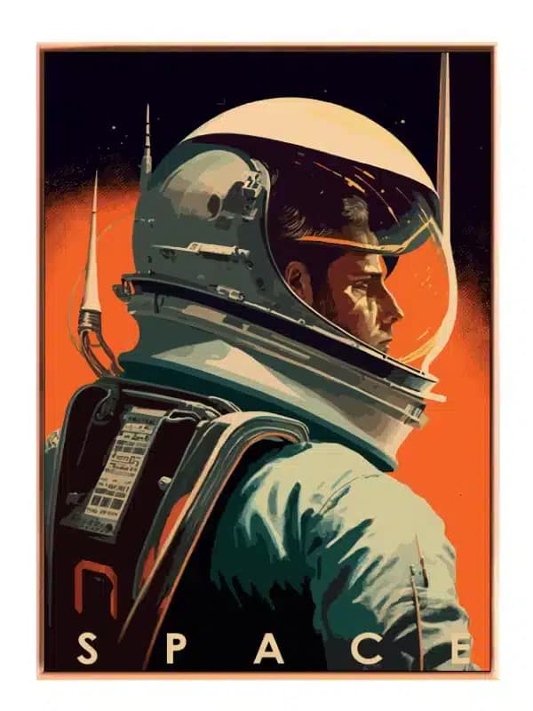Astronaut Portræt i Profil