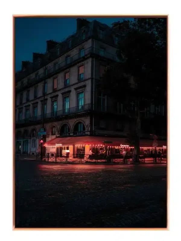 Aftenstemning ved Parisisk Caféhjørne