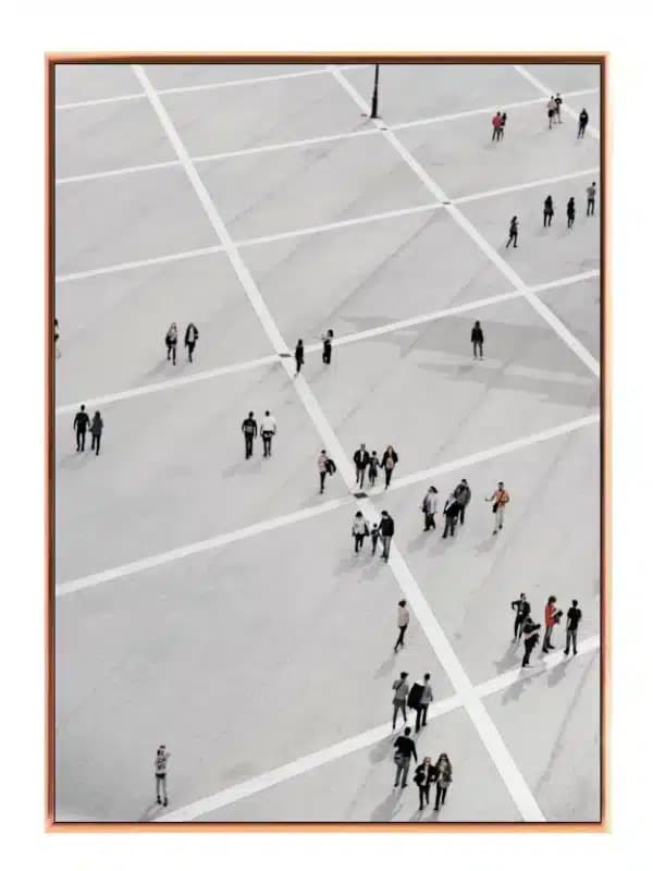 Mennesker på Geometrisk Plads