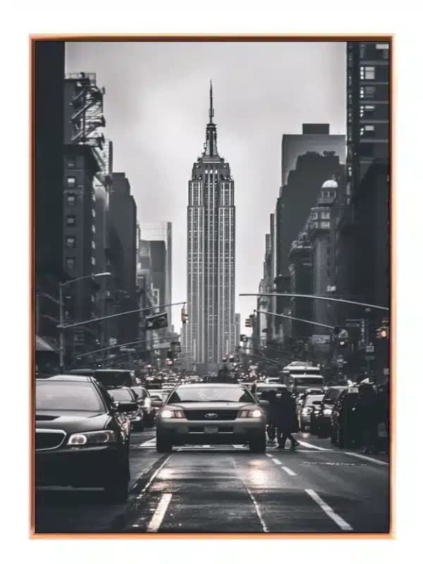 Empire State Building i Regn