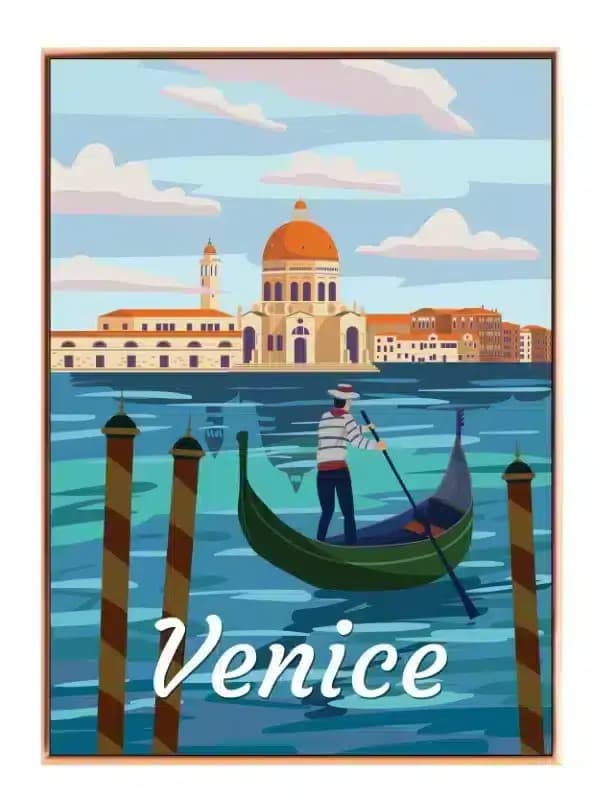 Venice Gondola Water Scene