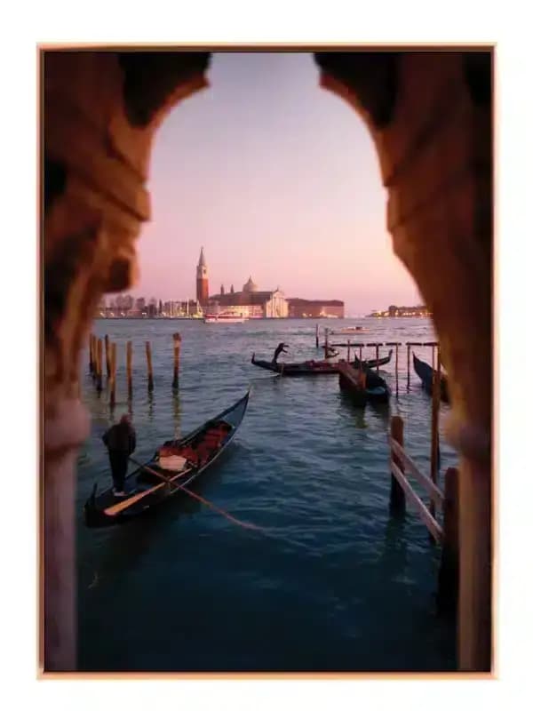 Venice Gondolas At Sunset