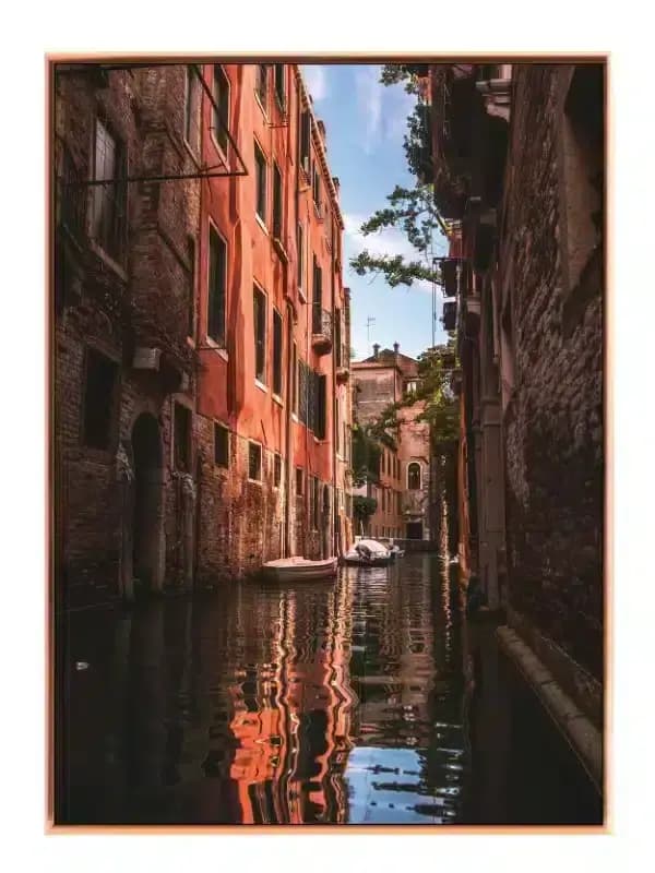 Venetian Canal With Boats