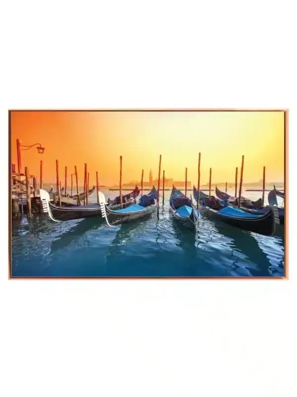 Gondolas In Venetian Harbor