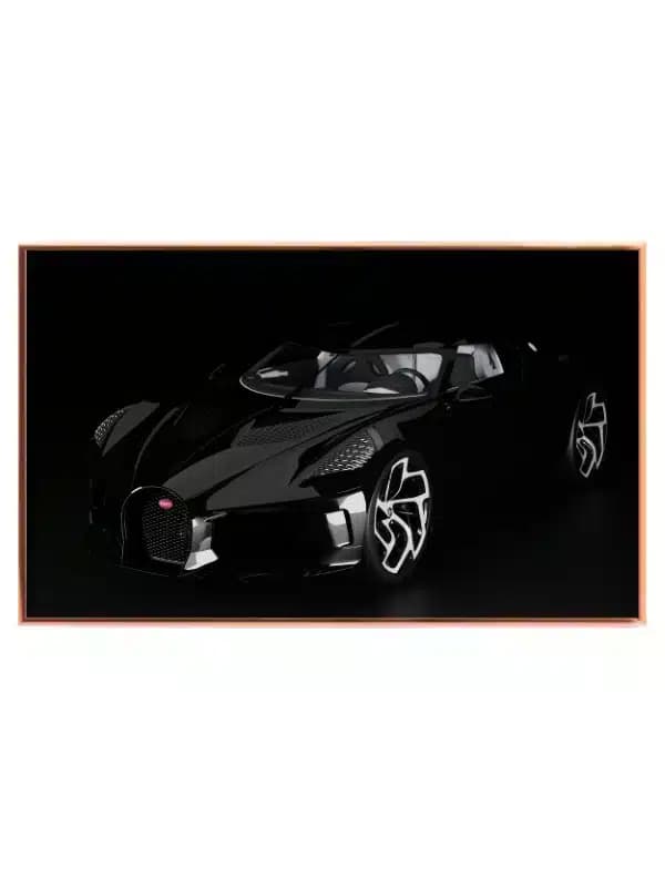 Luksuriøs Sort Bugatti Superbil
