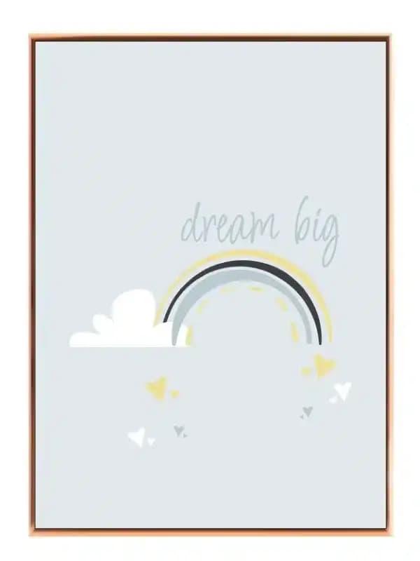 Dream Big Gentle Rainbow Plakat