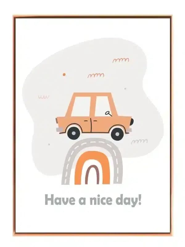 Cozy Car Rainbow Adventure Plakat