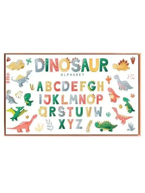 Playful Dinosaur Alphabet Plakat