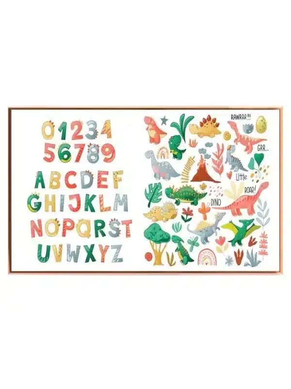Playful Dino Alphabet Adventure Plakat