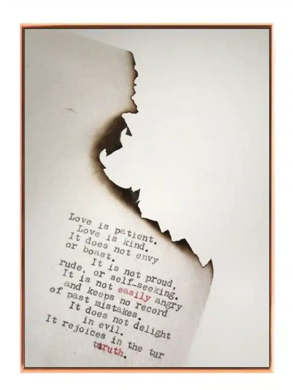 Papir brændemærke tekst med typografi tekstur