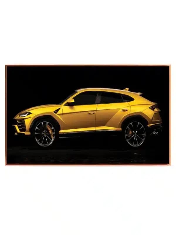Gylden Lamborghini SUV Silhuet
