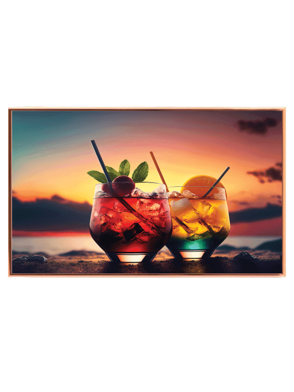 Cocktailer I Solnedgang Plakat