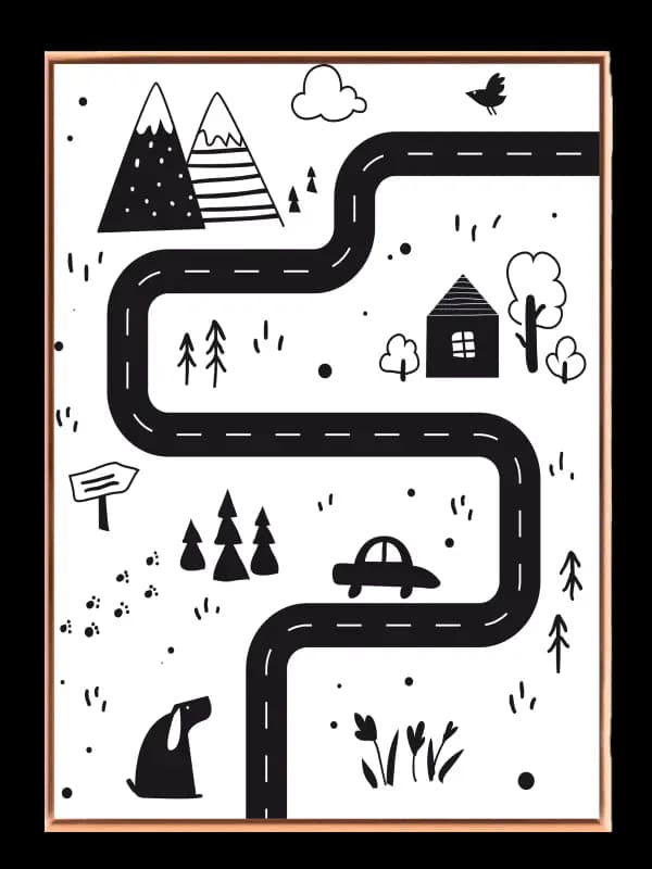 Cozy Road Adventure Plakat