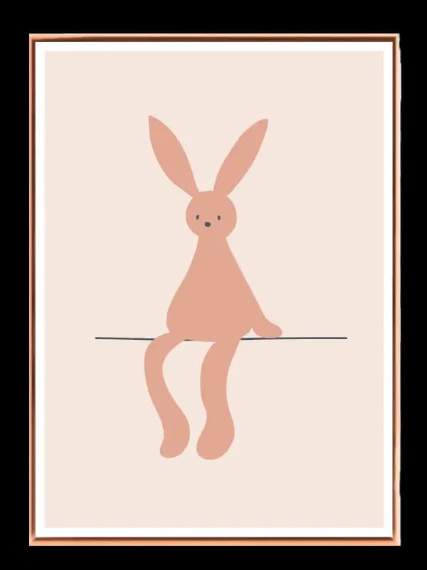 Gentle Sitting Bunny Plakat