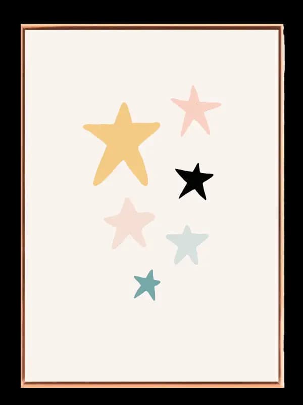 Gentle Star Shapes Plakat