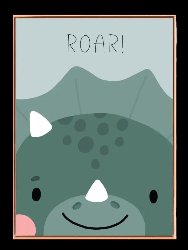 Gentle Dino Roar Plakat