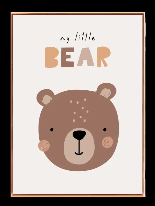 My Little Cozy Bear Plakat