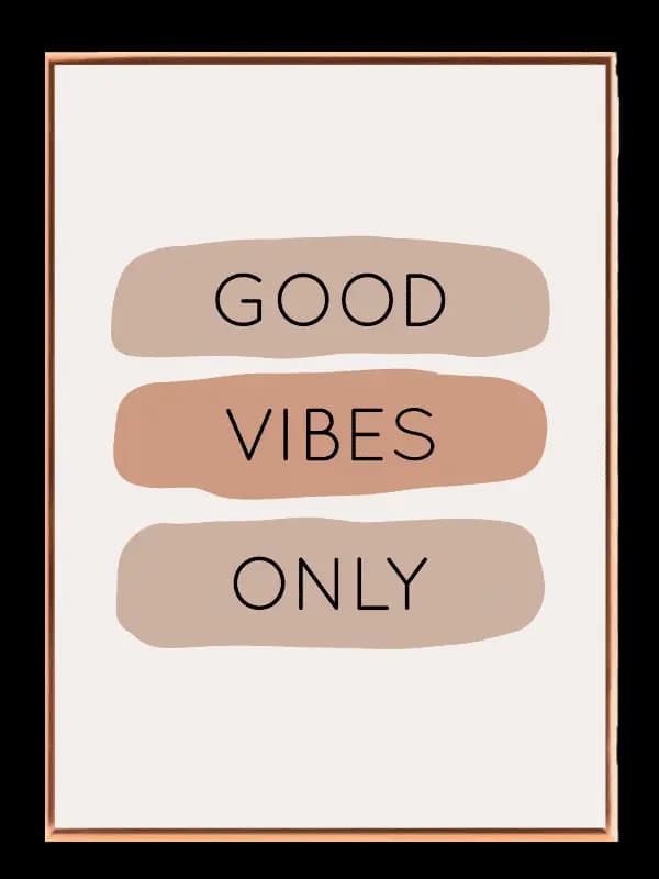 Happy Good Vibes Quote Plakat