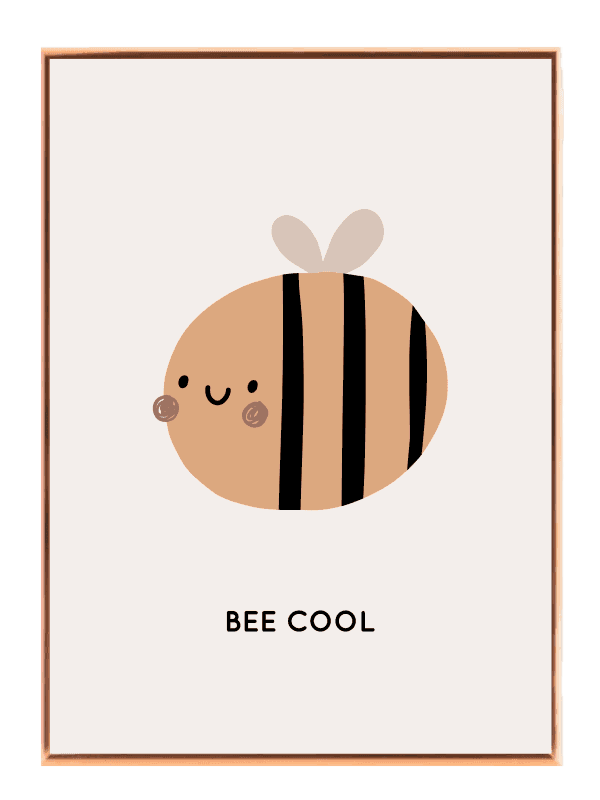Playful Happy Bee Plakat