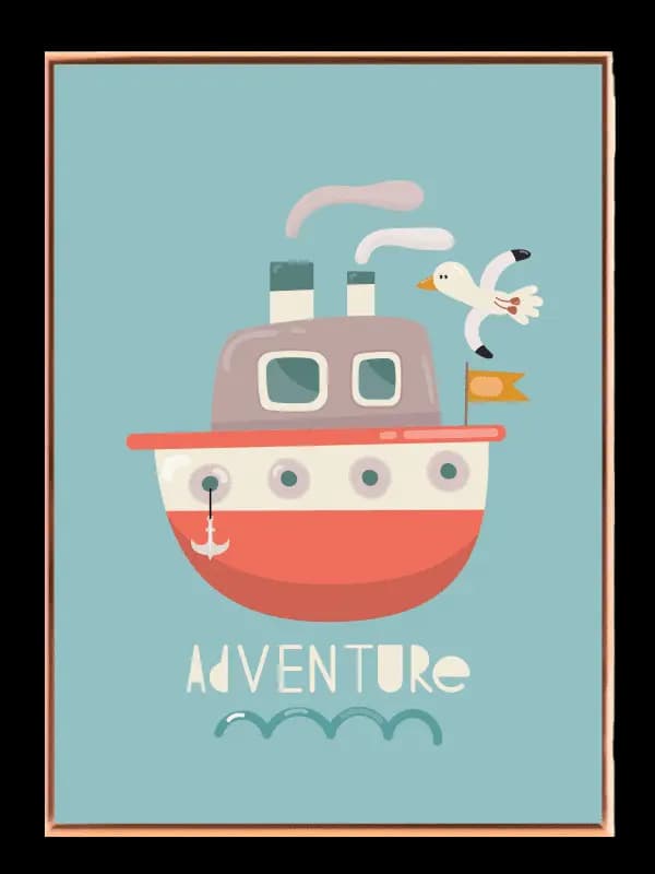 Cozy Little Boat Adventure Plakat