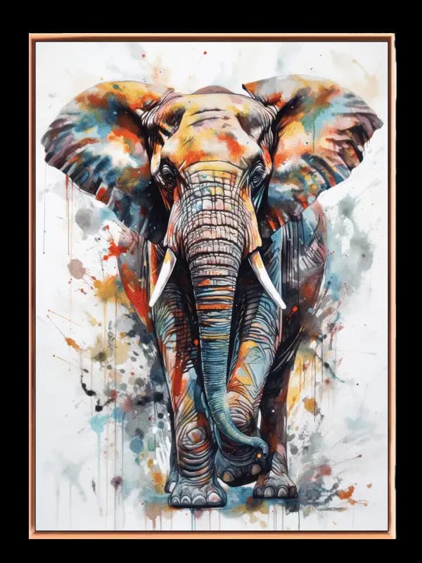 Vibrant Brave Elephant Plakat